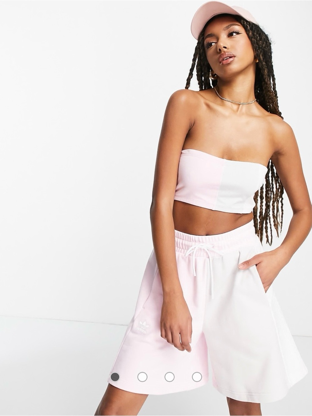 adidas Originals Summer Rave Tube Top with Logo Tag
